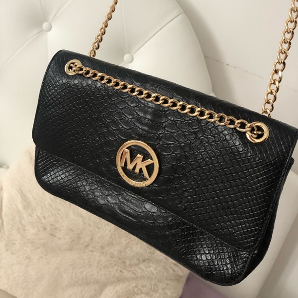 ✨✨✨MK SHOULDER BAG Black/Gold - Picture 3 of 7